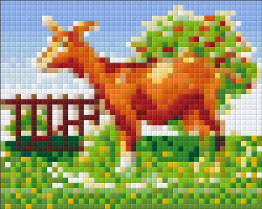 Farm Goat One [1] Baseplate PixelHobby Mini-mosaic Art Kit